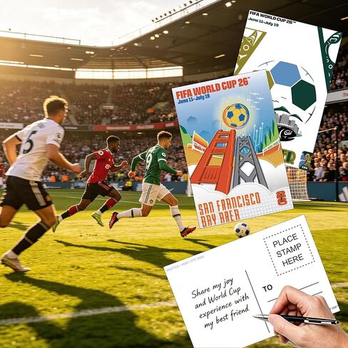 EIHFHIE 2026 World Cup Postcards Pack - World Cup Decorations Merchandise - Host City Iconic Landmarks Postcards - 4 x 6 in, 32 Count, 16 Designs in Saudi Arabia