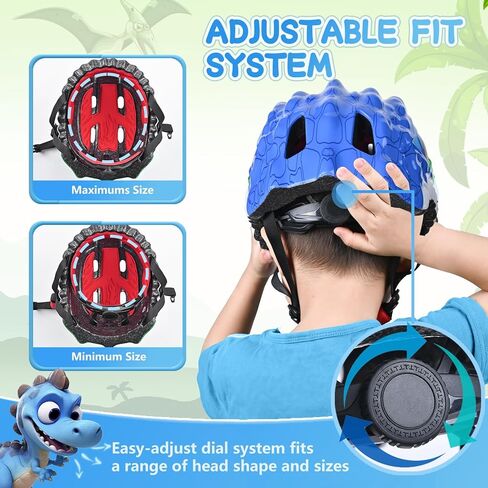Toddler Helmet Kids Bike Helmet for Boys Girls 3D Adjustable Lightweight and Multi-Sports Scooter Cycling Roller Balance Bike in Saudi Arabia