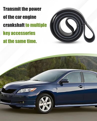 حزام محرك سيربنتين K070750 مناسب لسيارة Toyota Camry/Corolla/Matrix/RAV4/Scion XB، مناسب لـ GM Pontiac Vibe 2009-2010، رقم الجزء البديل 7PK1905، 19185230، 9091602652 in Kuwait