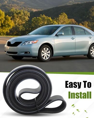 حزام محرك سيربنتين K070750 مناسب لسيارة Toyota Camry/Corolla/Matrix/RAV4/Scion XB، مناسب لـ GM Pontiac Vibe 2009-2010، رقم الجزء البديل 7PK1905، 19185230، 9091602652 in Kuwait