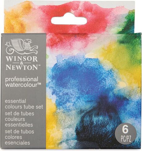 Winsor & Newton Professional Watercolor - Set of 6, Essential Set, 5 ml Tubes in Kuwait