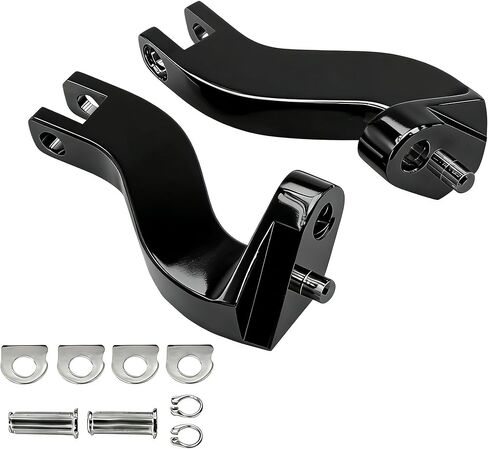 Rear Passenger Foot Peg Bracket Mount Kits for Harley Road King/Road Glide/Street Glide/Electra Glide/Touring FLHT/FLHR/FLTR/FLHX 1993-2025 Models, Black in Saudi Arabia