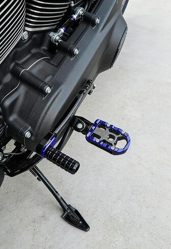 مجموعة أدوات التحكم المتوسطة للدراجة النارية مجموعة رافعة ربط Footpegs تناسب Harley Softail Low Rider FXLRS 2020-2025 FXLRST 2022-2025 Street Bob FXBB 2018-2025 (أزرق) in Kuwait