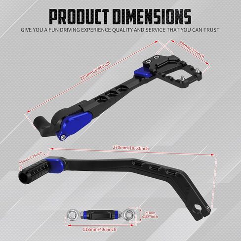 مجموعة أدوات التحكم المتوسطة للدراجة النارية مجموعة رافعة ربط Footpegs تناسب Harley Softail Low Rider FXLRS 2020-2025 FXLRST 2022-2025 Street Bob FXBB 2018-2025 (أزرق) in Kuwait