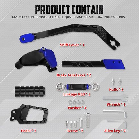 مجموعة أدوات التحكم المتوسطة للدراجة النارية مجموعة رافعة ربط Footpegs تناسب Harley Softail Low Rider FXLRS 2020-2025 FXLRST 2022-2025 Street Bob FXBB 2018-2025 (أزرق) in Kuwait