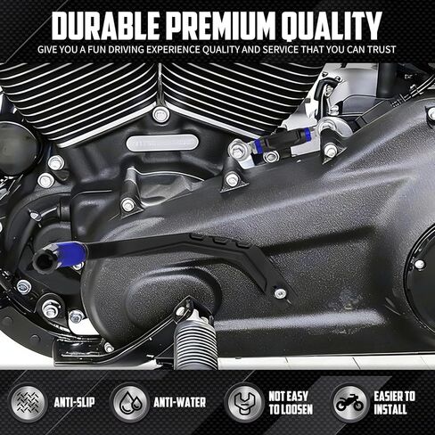 مجموعة أدوات التحكم المتوسطة للدراجة النارية مجموعة رافعة ربط Footpegs تناسب Harley Softail Low Rider FXLRS 2020-2025 FXLRST 2022-2025 Street Bob FXBB 2018-2025 (أزرق) in Kuwait