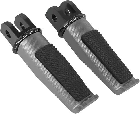 Motorcycle Footpegs Front Passenger Foot Pegs Replacement for Yamaha FJR1300A/AS 2013-2019 FZ6 2004-2008 SCR953 2017-2020 XJ6 2009-2016 XSR700/XSR900/MT07/MT09 Foot Rests Pedal (titanium) in Kuwait