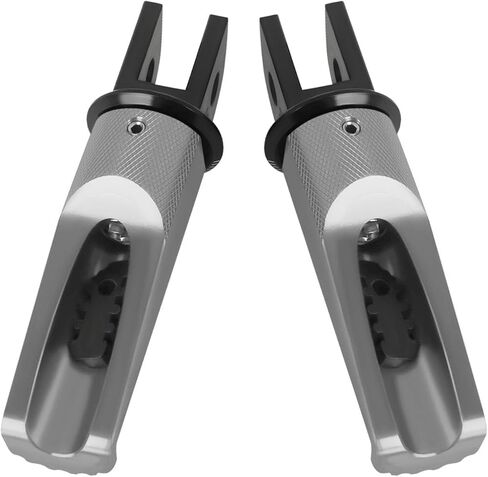 Motorcycle Footpegs Front Passenger Foot Pegs Replacement for Yamaha FJR1300A/AS 2013-2019 FZ6 2004-2008 SCR953 2017-2020 XJ6 2009-2016 XSR700/XSR900/MT07/MT09 Foot Rests Pedal (titanium) in Kuwait