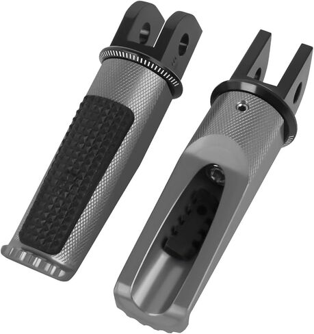 Motorcycle Footpegs Front Passenger Foot Pegs Replacement for Yamaha FJR1300A/AS 2013-2019 FZ6 2004-2008 SCR953 2017-2020 XJ6 2009-2016 XSR700/XSR900/MT07/MT09 Foot Rests Pedal (titanium) in Kuwait