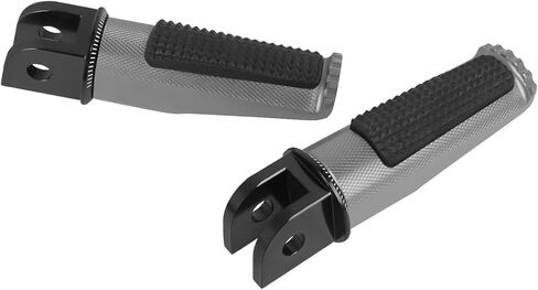 Motorcycle Footpegs Front Passenger Foot Pegs Replacement for Yamaha FJR1300A/AS 2013-2019 FZ6 2004-2008 SCR953 2017-2020 XJ6 2009-2016 XSR700/XSR900/MT07/MT09 Foot Rests Pedal (titanium) in Kuwait