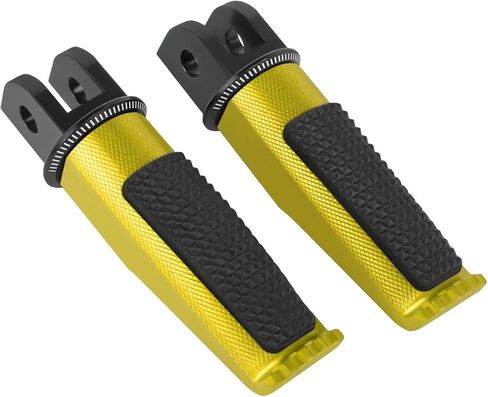 Motorcycle Footpegs Front Passenger Foot Pegs Replacement for Yamaha FJR1300A/AS 2013-2019 FZ6 2004-2008 SCR953 2017-2020 XJ6 2009-2016 XSR700/XSR900/MT07/MT09 Foot Rests Pedal (titanium) in Kuwait