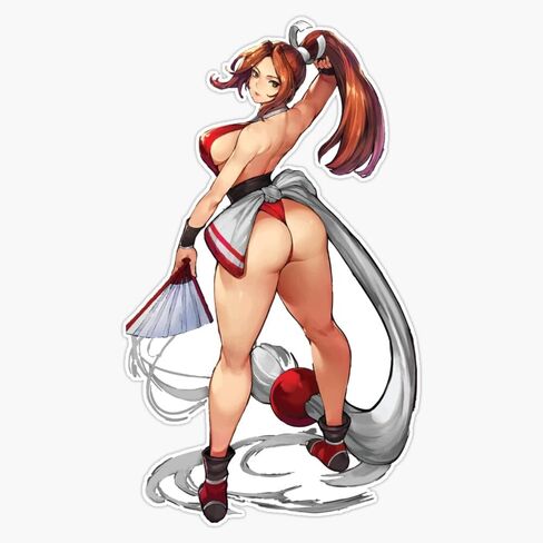 MAI SHIRANUI 5" Removable Magnetic Bumper Sticker | Heavy-Duty Vehicle Magnet in Kuwait