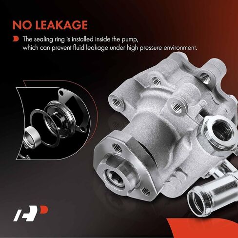 A-Premium Power Steering Pump Compatible with Volkswagen Beetle 2006-2010, Beetle Cabrio 2010, L5 2.5L Gas, Replace # 1J0422152C in Kuwait