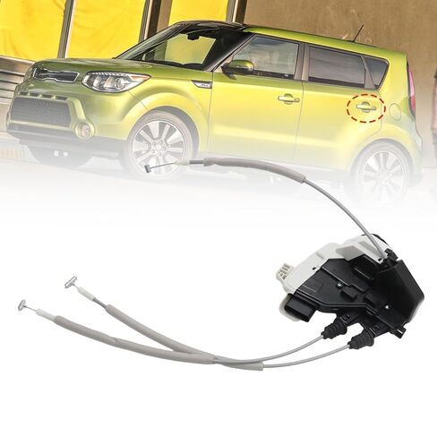 SecosAutoparts Door Lock Latch Actuator Rear Left Driver Side Compatible with Kia Soul 1.6L/ 2.0L 2014-2019﻿ # 81410B2000 in Kuwait