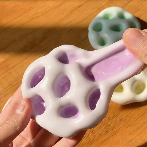 6Pcs Coconut Oil Stress Balls, Shapeable Squishy Fidget Toy for Stress Relief, Moldable Squeeze Toy for Adults Anxiety ADHD in Saudi Arabia