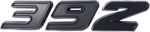 OnlyYou.X 392 Emblem Side Fender 392 Badge 3D Decal Sticer Compatible with Cars 1 Piece Black Red Edge Metal in Kuwait