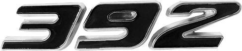 OnlyYou.X 392 Emblem Side Fender 392 Badge 3D Decal Sticer Compatible with Cars 1 Piece Black Red Edge Metal in Kuwait