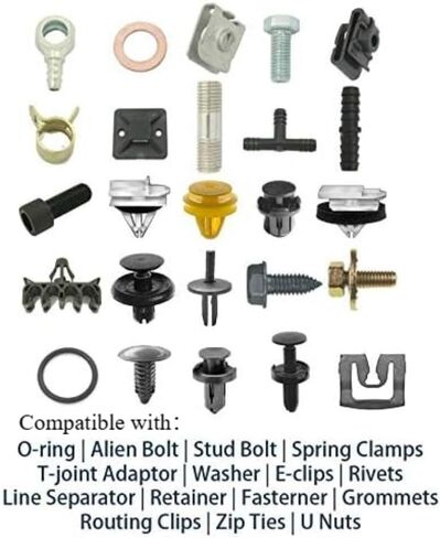 Emblem Grommets for Hood & Trunk Badges – Durable Fastener Kit Compatible with 3/5/X Series, X Models & SUV – 4/10/20-Pack Replacement Clips (4) in Kuwait