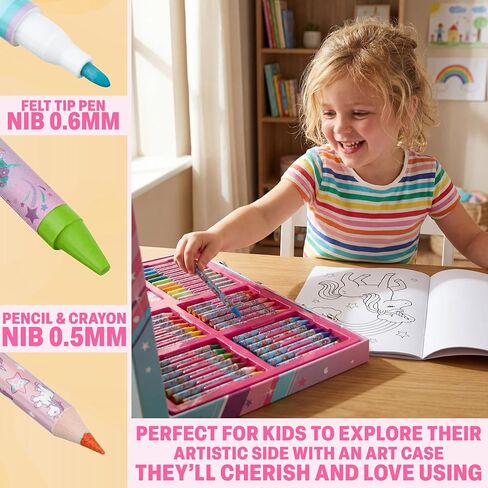 Get Trend Paw Patrol Kids Art Supplies Case with Colored Pencils, Crayons, Washable Markers, Sticker Sheets, Arts and Crafts Drawing Kit, Coloring Set, Creative Gifts for Girls in Saudi Arabia