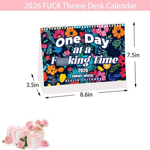 Desk Calendar 2024 | 2024 Wall Calendar for Tired-Ass Women, Fu-ck It 2024 Planner Funny Home Office Wall Calendar, Funny Home Office Wall Calendar - White Elephant Gag Gift for Women in Saudi Arabia