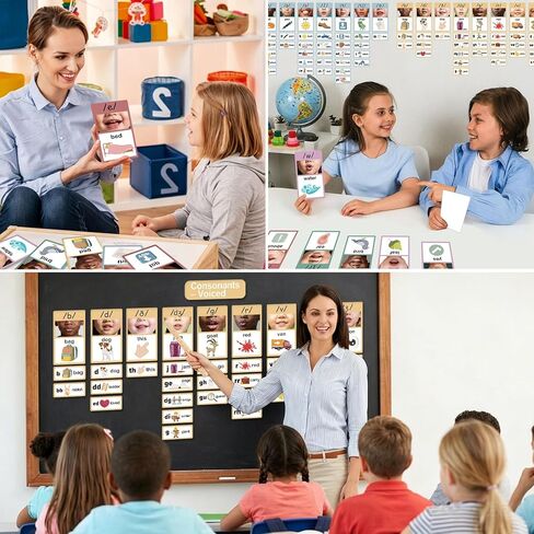 Phonics Sound Wall Kit (277 Cards + Teaching Guide) | Science of Reading Manipulatives, Vowel & Consonant Practice, Phonemic Awareness, ESL Speech Therapy Classroom Decor in Saudi Arabia