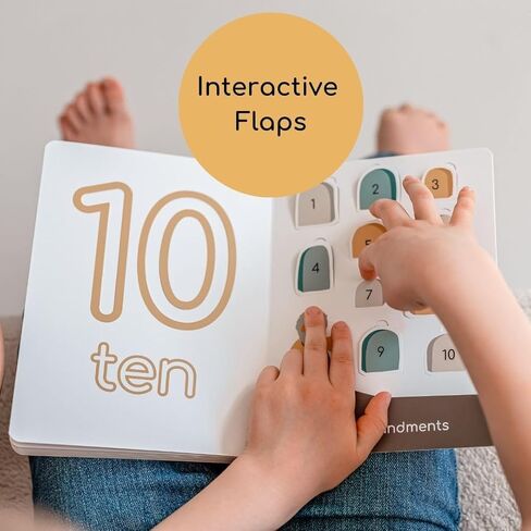 Catholic 123 Board Book – Interactive Catholic Counting Book for Toddlers with Lift-the-Flap & Textured Tracing – Faith-Based Number Learning – Ideal Gift for Baptism & Catholic Baby in Saudi Arabia
