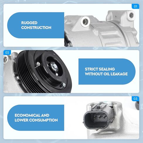 مجموعة مكونات ضاغط التيار المتردد الجديدة تناسب 2012-2017 Toyota Camry 2.5L، 2009-2012 Toyota RAV4 2.5L، CO 11303C AK1504، استبدال السيارات مكيف الهواء in Kuwait