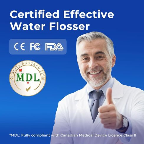 Water Flosser Teeth Pick: 5 Modes Cordless Water Dental Floss 300ML Portable Rechargeable IPX7 Waterproof Electric Water Flossing Cleaning Picks with 6 Jet Tips Oral Irrigator Cleaner, White in Saudi Arabia
