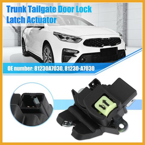 Trunk Latch Lock Actuator 81230-A7030 for Kia Forte Koup 2014-2022 1.6 1.8 2.0 Engine w/Keyless Entry Tailgate Door Latch Lock Actuator Motor Rear Trunk Lid Lock Latch Actuator Replacement in Kuwait