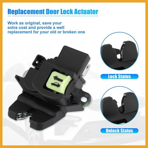 Trunk Latch Lock Actuator 81230-A7030 for Kia Forte Koup 2014-2022 1.6 1.8 2.0 Engine w/Keyless Entry Tailgate Door Latch Lock Actuator Motor Rear Trunk Lid Lock Latch Actuator Replacement in Kuwait
