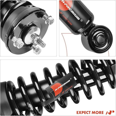 A-Premium Set (4) Front & Rear Complete Strut & Coil Spring Assembly Compatible with Chevy Colorado & GMC Canyon 2004 2005 2006 2007 2008 2009 2010 2011 2012, RWD, Driver and Passenger Side in Kuwait