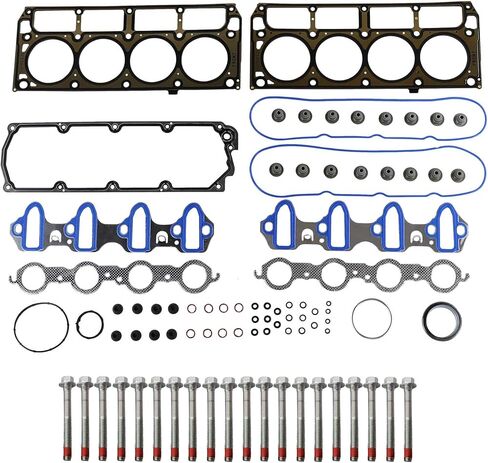 DNJ HGB3201 Cylinder Head Gasket set with Head Bolt Kit for 2008-2017 Chevrolet, GMC, Hummer Canyon, Colorado, Express 1500 4.8L-5.3L V8 16V OHV 294cid in Kuwait