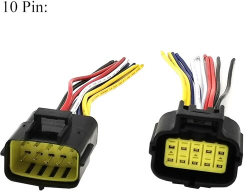 One kit Car Waterproof 10 Pin Electrical Wire Connector Plug AWG with Wires Pre-wired For Car ATVs trucks motorcycles industrial agricultural in Saudi Arabia
