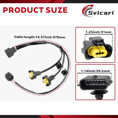 Right Passenger Side Fog Light Wiring Harness Compatible with Nissan Maxima 2016-2019 Replace #24070-4RA0B 240704RA0B in Kuwait