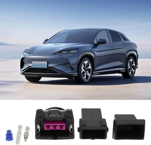 2 Sets 3-Pin Female Male Automotive Wiring Connector Kit Compatible with Bosch EV1 Interface in Kuwait