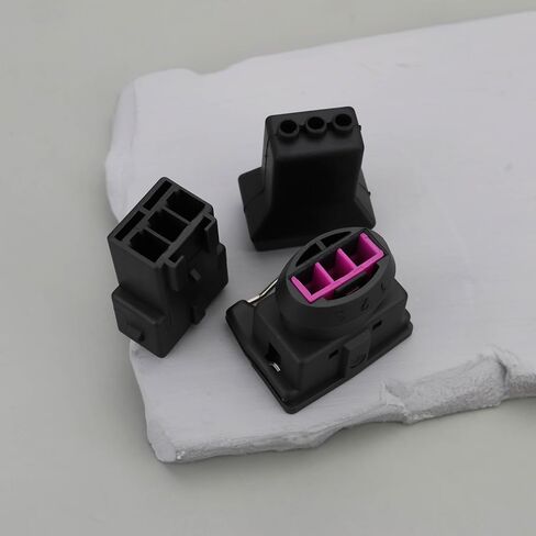 2 Sets 3-Pin Female Male Automotive Wiring Connector Kit Compatible with Bosch EV1 Interface in Kuwait
