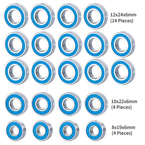 RC Parts Compatible with DBXL-E 2.0 1/5 RC Car Upgrade Parts Replacement Accessories 22Pcs Sealed Complete Metal Bearing Kit in Saudi Arabia