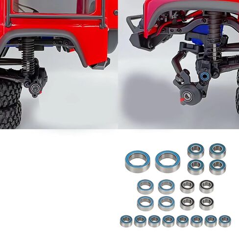 RC Parts Compatible with Traxxas for TRX4M 1/18 RC Crawler Car Upgrade Parts Stainless Steel RC Bearing Kit Ball Bearings in Saudi Arabia