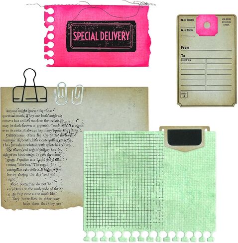 Sizzix Clear Stamps Set with Framelits Dies, Creative Combos by 49 & Market, 10 Rubber Stamps & 10 Cutting Dies in Kuwait