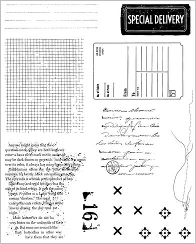 Sizzix Clear Stamps Set with Framelits Dies, Creative Combos by 49 & Market, 10 Rubber Stamps & 10 Cutting Dies in Kuwait
