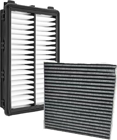 Engine Cabin Air Filters Compatible with 2020-25 Tucson Santa Fe Cruz Kia Sorento Sportage K5 Carnival Engine Cabin Air Filtration Cab AC Air Filters WA11090 97133-N9100 97133N9100 in Saudi Arabia