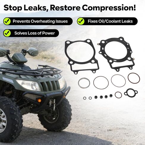 ل القطب الشمالي القط 650 مجموعة حشيات النهاية C7220 مجموعة حشيات المحرك 98 مللي متر تتحمل 027 "MLS رئيس جوانات يناسب بروولر الطين برو TRV TBX 650 H1 2005-2011 in Kuwait