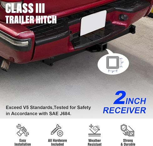 APS Rear Towing Hitch Receiver, Class 3 Trailer Hitch Compatible with Chevrolet Blazer 1995-2004 in Saudi Arabia