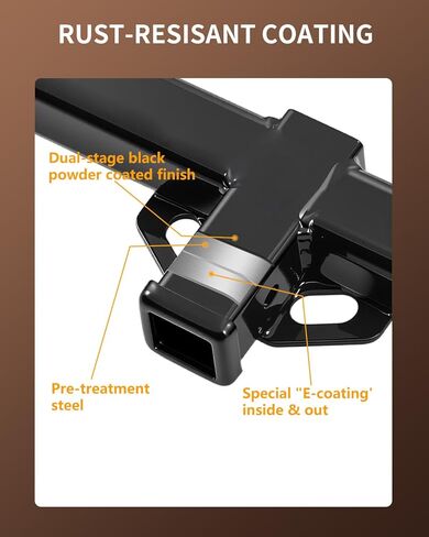 2" Receiver Trailer Hitch Compatible with Chevrolet Express & GMC Savana Vans 1996–2025 | Class 4 Tow Hitch | 10,000 lbs Towing Capacity in Saudi Arabia