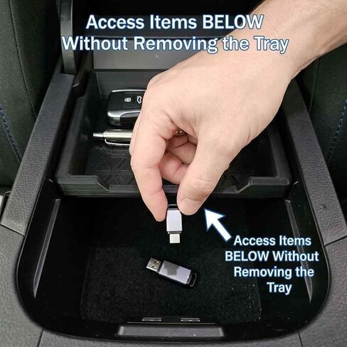 Center Console Storage Tray Suitable for RAV4 (2019-2025) | Compatible with Original Part Number 58825-0R010 - Small Storage Tray in Kuwait