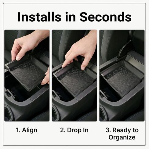 Center Console Storage Tray Suitable for RAV4 (2019-2025) | Compatible with Original Part Number 58825-0R010 - Small Storage Tray in Kuwait