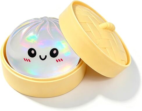 Dumpling Squishies New Mystery Glitter Squishies Dumpling with Box Stress Relief Balls Sensory Toys Desk Squeeze Toys Gift in Saudi Arabia