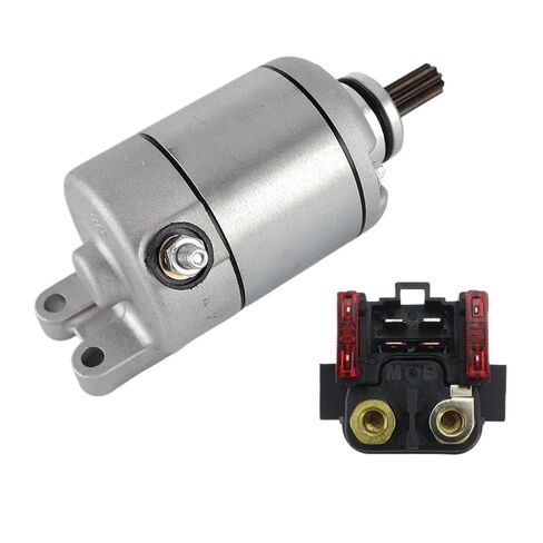Starter Motor and Relay 59040001000 78040001000 Designed for Motorcycles Including EXC, EXC-G, XC, XC-W, SX, and SXS Models with Engine displacements of 400cc, 450cc, 525cc, and 530cc in Saudi Arabia