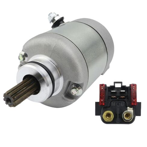 Starter Motor and Relay 59040001000 78040001000 Designed for Motorcycles Including EXC, EXC-G, XC, XC-W, SX, and SXS Models with Engine displacements of 400cc, 450cc, 525cc, and 530cc in Saudi Arabia