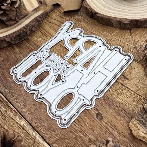 Happy Birthday to You Frame Metal Die Cuts, Happy Birthday Frame Cutting Dies Stencils Card Paper Craft DIY Template Cutting Dies Album Embossing Paper Dies for Card Making Scrapbooking in Kuwait